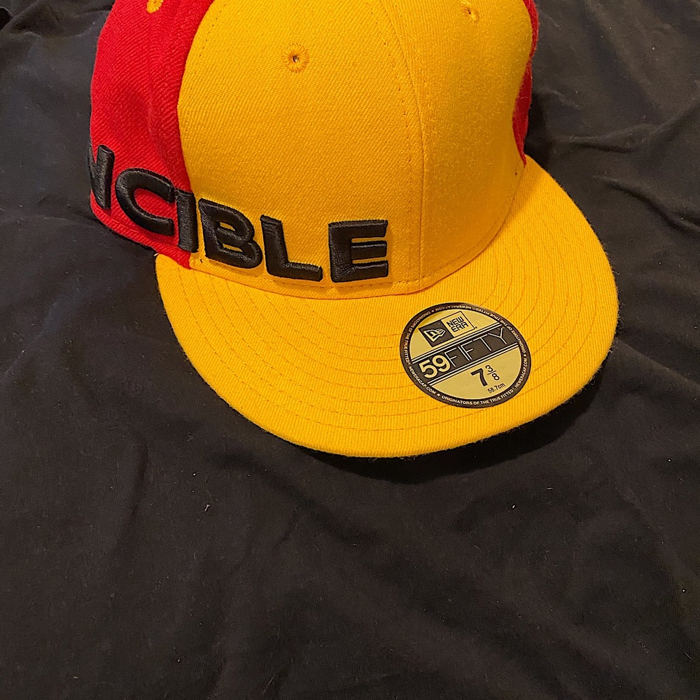 Iron man new era marvel collection very rare invincible new era 7 3/8 fitted hat